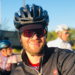 Brandon on a group ride